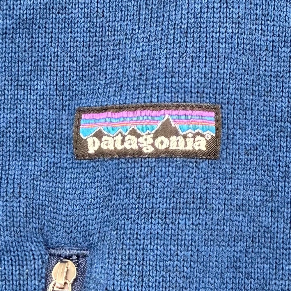 Patagonia Better Sweater Mens XL Blue 1/4 Zip Fleece Pullover Jacket - Picture 3 of 16